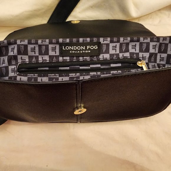 London Fog Black Shoulder Bag 11x7x3 - Picture 6 of 6